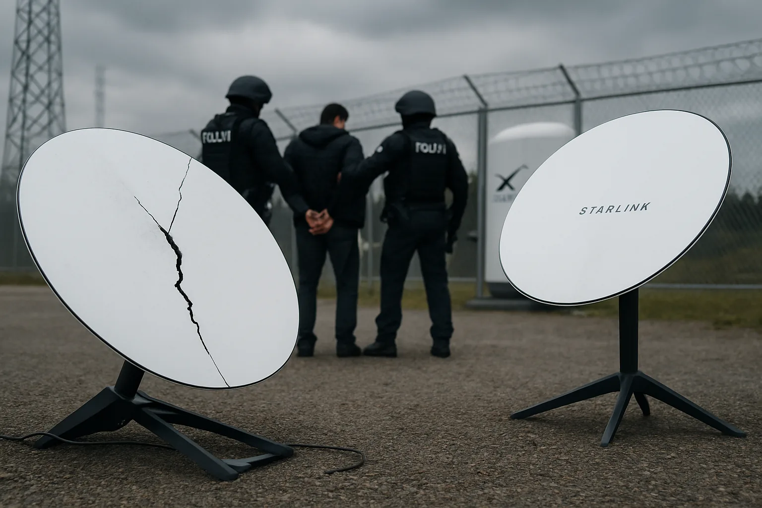 Sabotaggio della stazione Starlink in Polonia: due cittadini turchi arrestati in Germania