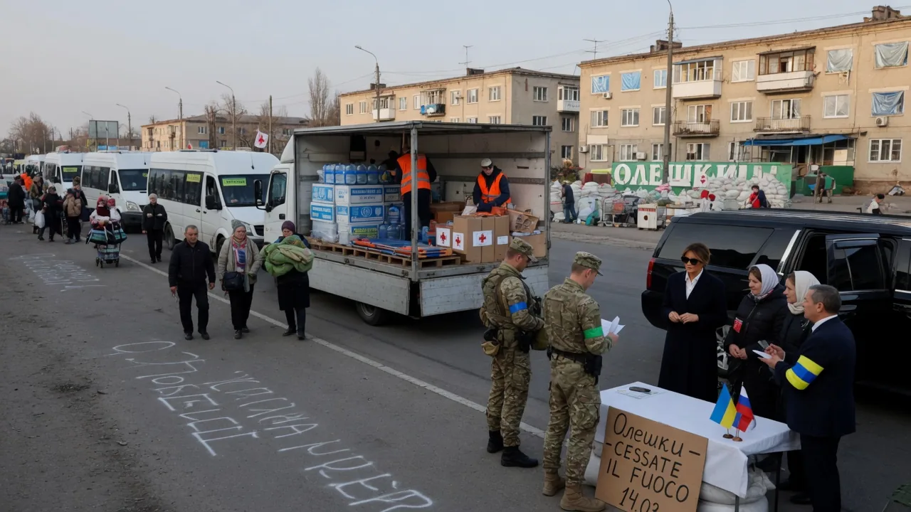 Tregua a Oleshky: il primo cessate il fuoco localizzato tra Russia e Ucraina