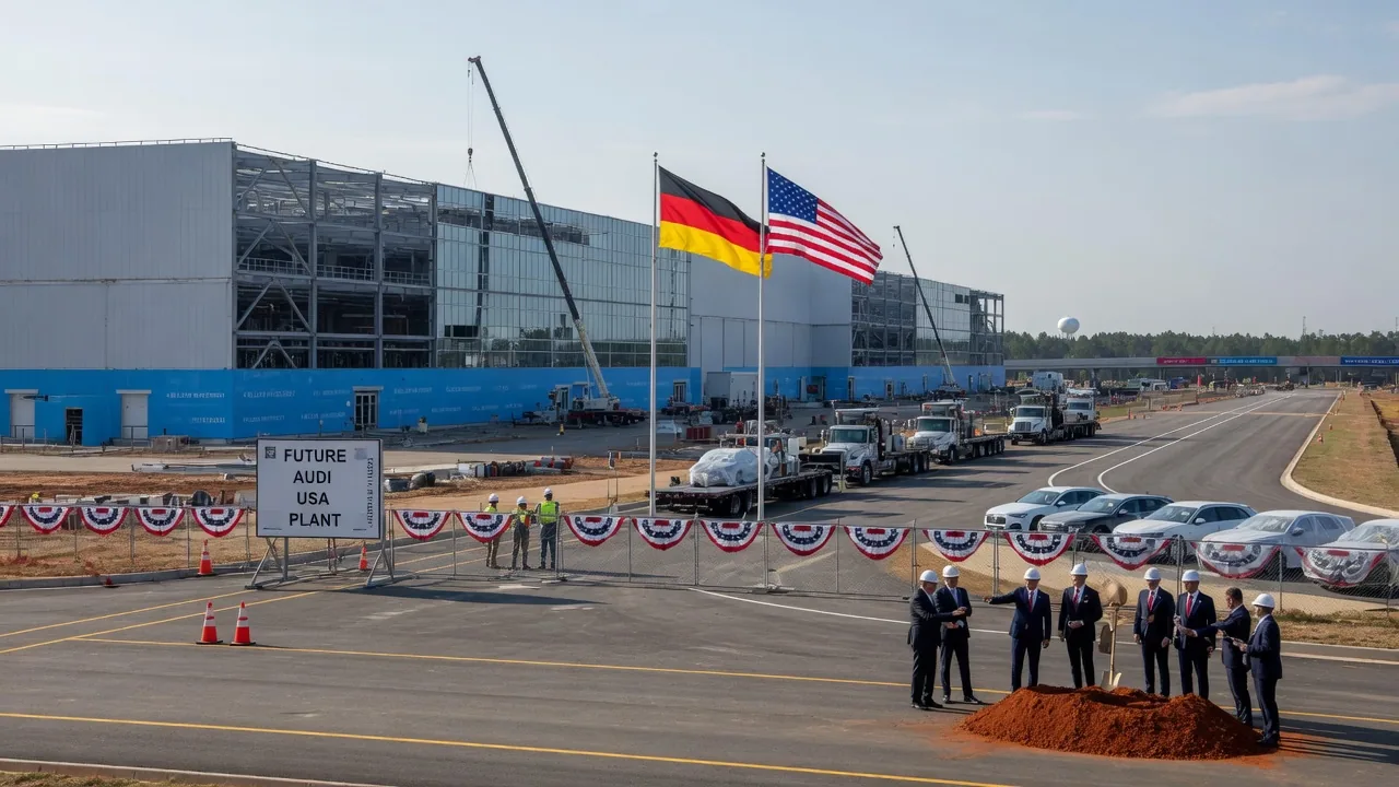 Audi apre il primo stabilimento negli USA: il marchio tedesco tra Trump e le critiche a casa