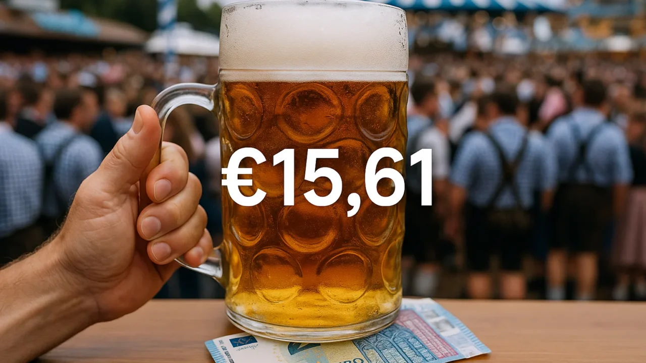 Oktoberfest: la birra costa €15,61, l'inflazione è superata