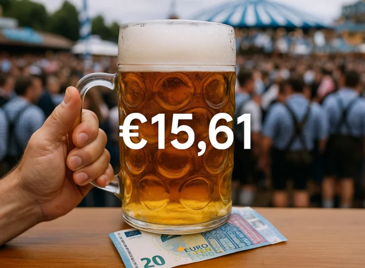Oktoberfest: la birra costa €15,61, l'inflazione è superata