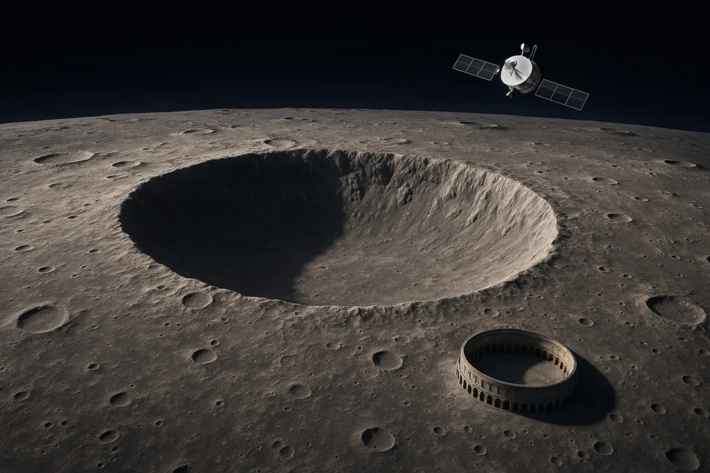 La NASA scopre un cratere lunare 'una volta al secolo': più grande del Colosseo, creato ad aprile-maggio 2024