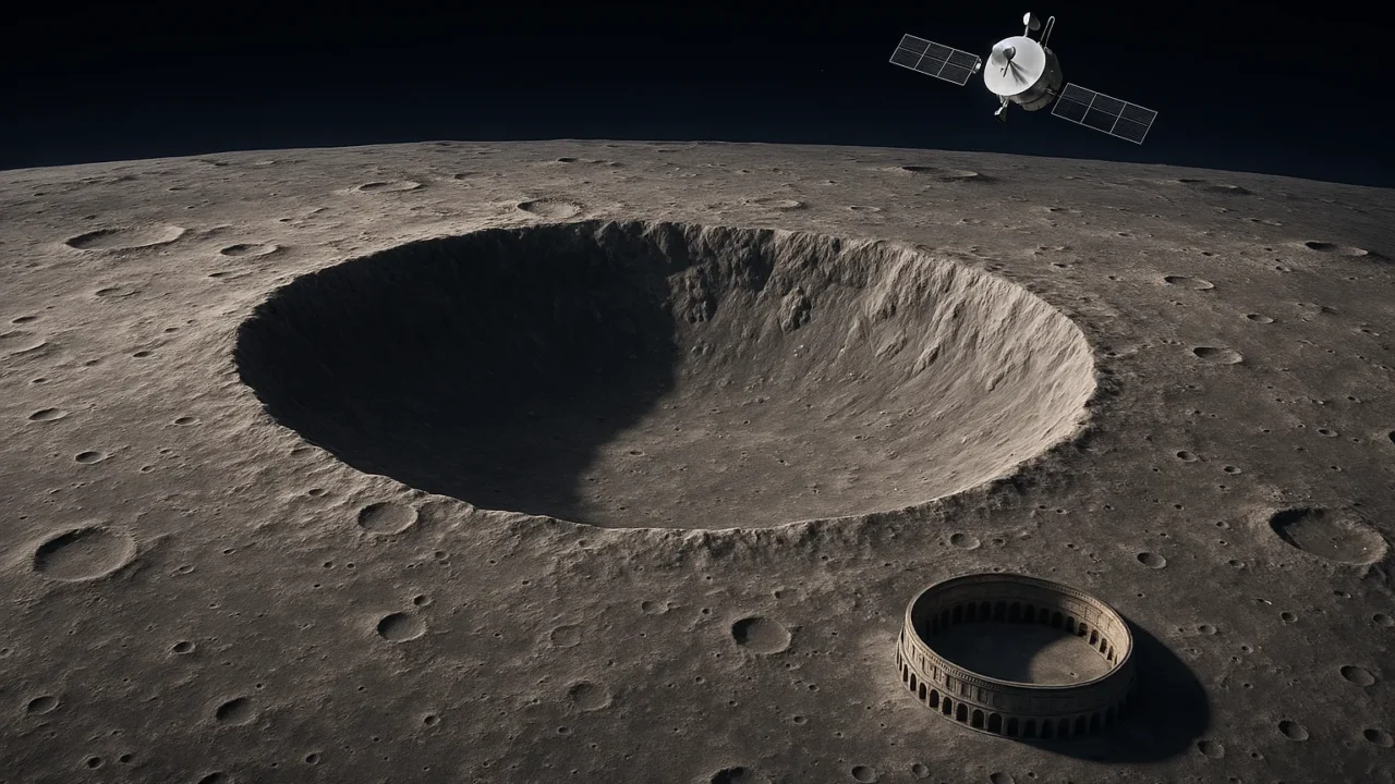 La NASA scopre un cratere lunare 'una volta al secolo': più grande del Colosseo, creato ad aprile-maggio 2024