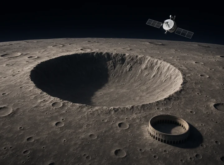 La NASA scopre un cratere lunare 'una volta al secolo': più grande del Colosseo, creato ad aprile-maggio 2024
