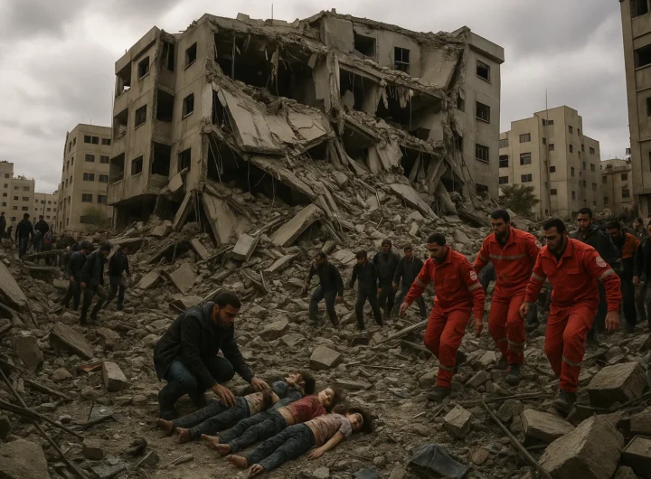 Crollo di edificio a Gaza City uccide almeno 21 persone: le conseguenze della guerra