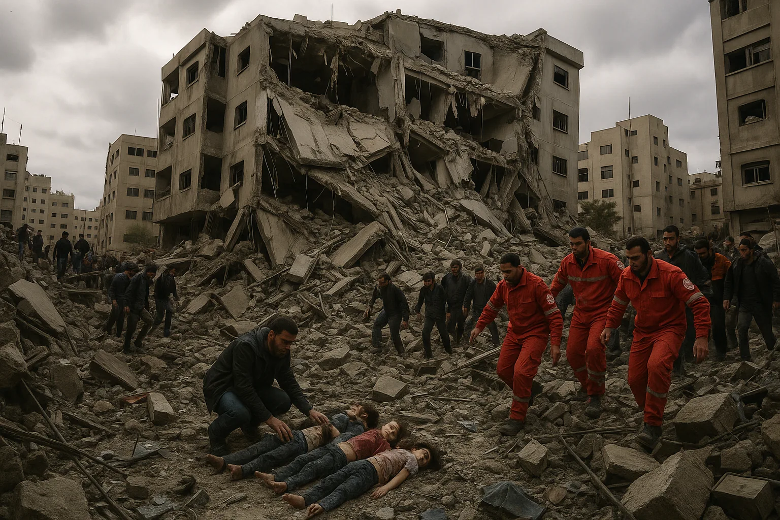 Crollo di edificio a Gaza City uccide almeno 21 persone: le conseguenze della guerra