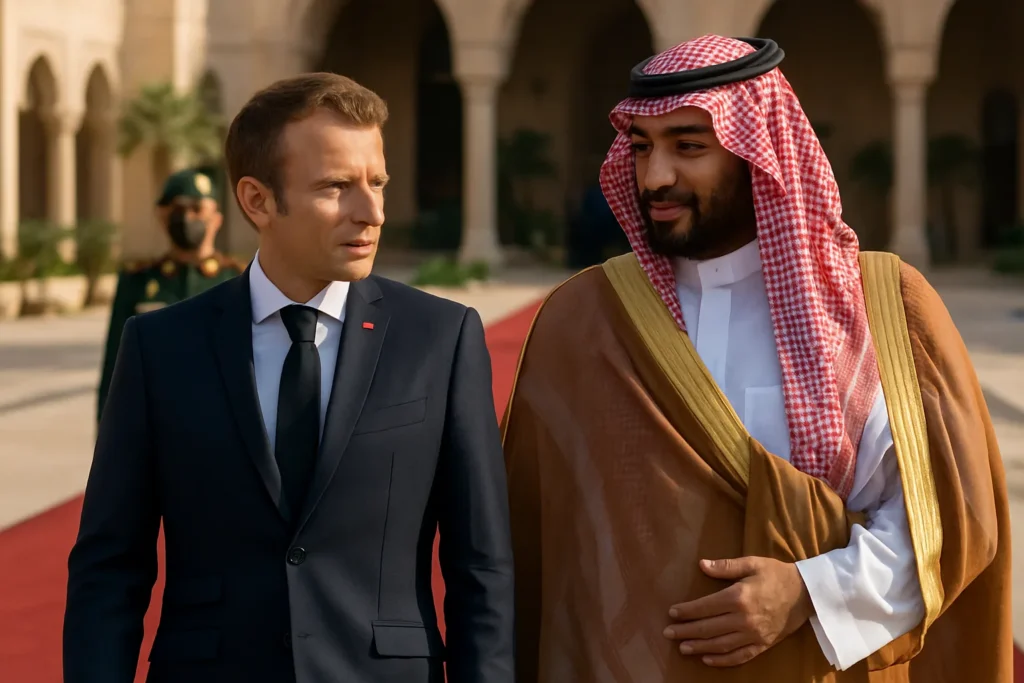 Macron a Riyadh: la visita lampo tra crisi interna e diplomazia energetica